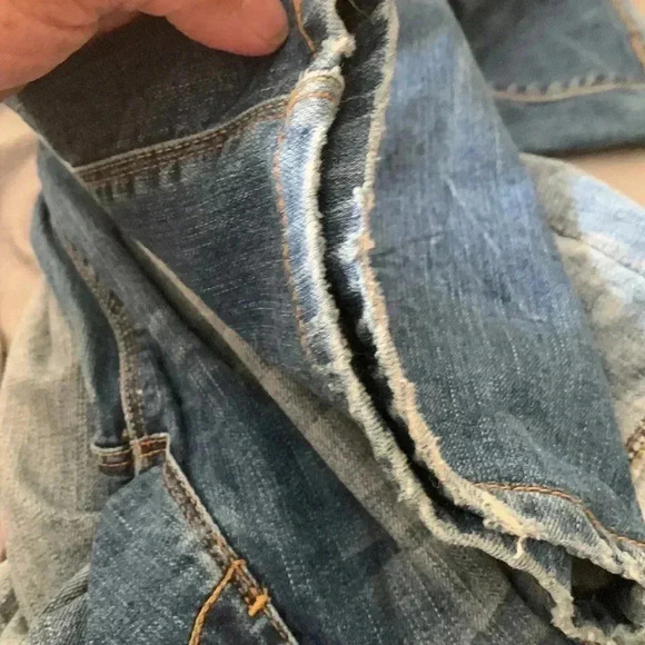 Zara Woman Premium Denim boot cut, low rise, distressed jeans 30 x 31 - Picture 8 of 9